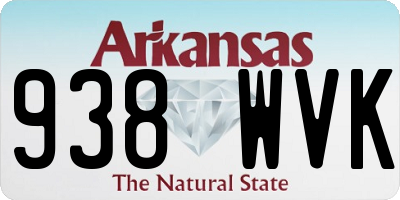 AR license plate 938WVK