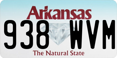 AR license plate 938WVM