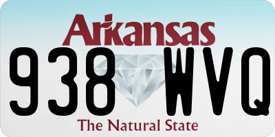 AR license plate 938WVQ