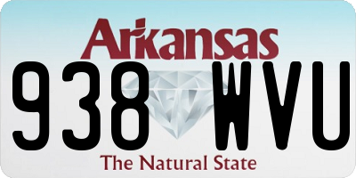 AR license plate 938WVU