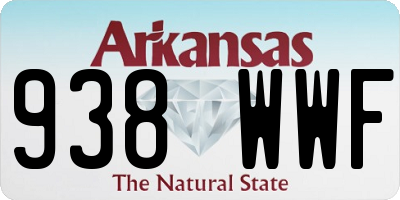 AR license plate 938WWF