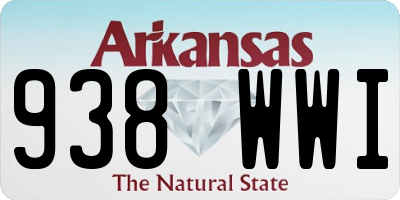 AR license plate 938WWI