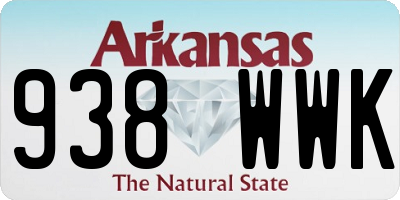 AR license plate 938WWK