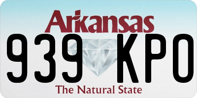 AR license plate 939KPO