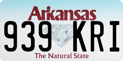 AR license plate 939KRI