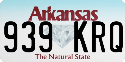 AR license plate 939KRQ