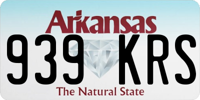 AR license plate 939KRS