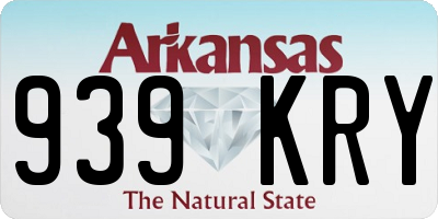 AR license plate 939KRY