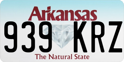 AR license plate 939KRZ