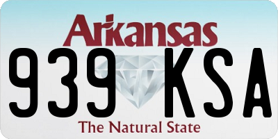 AR license plate 939KSA