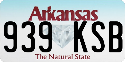 AR license plate 939KSB