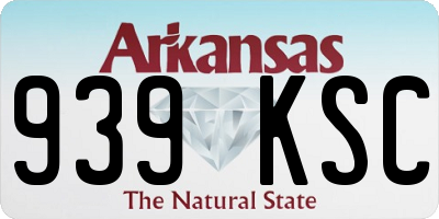 AR license plate 939KSC