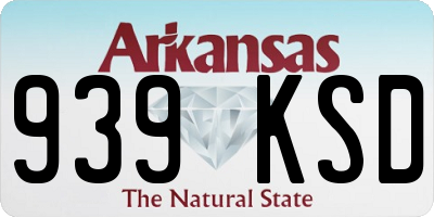 AR license plate 939KSD