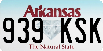 AR license plate 939KSK