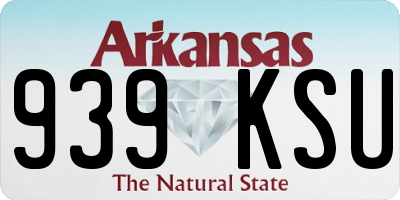 AR license plate 939KSU