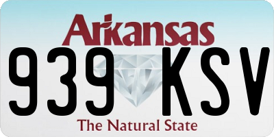 AR license plate 939KSV