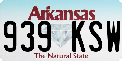 AR license plate 939KSW