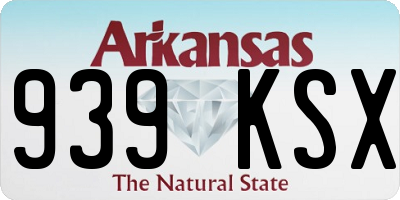 AR license plate 939KSX