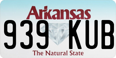 AR license plate 939KUB
