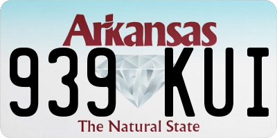 AR license plate 939KUI