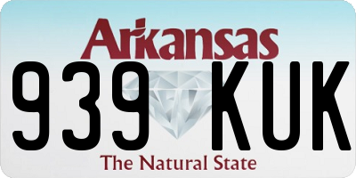 AR license plate 939KUK