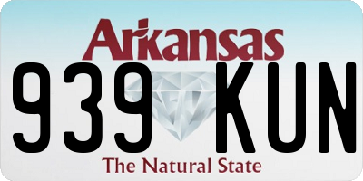 AR license plate 939KUN