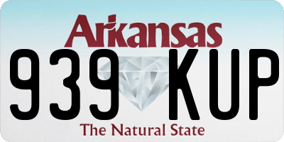 AR license plate 939KUP