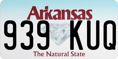 AR license plate 939KUQ