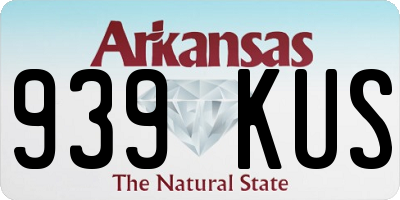 AR license plate 939KUS