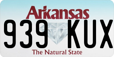 AR license plate 939KUX
