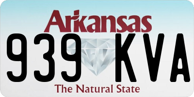 AR license plate 939KVA