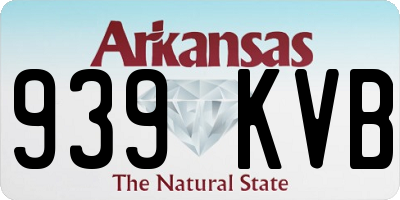 AR license plate 939KVB
