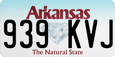 AR license plate 939KVJ