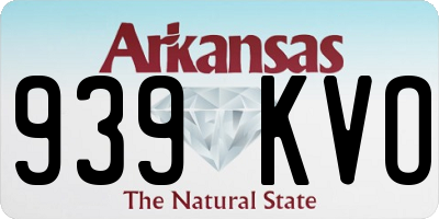 AR license plate 939KVO
