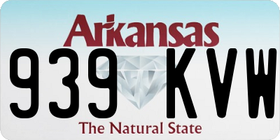 AR license plate 939KVW