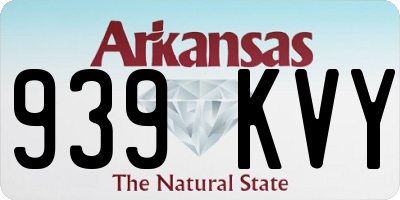 AR license plate 939KVY