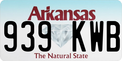 AR license plate 939KWB