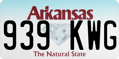 AR license plate 939KWG