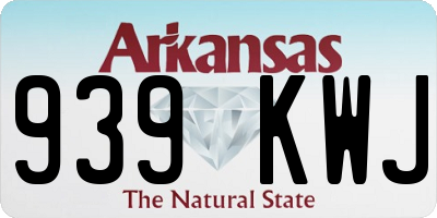 AR license plate 939KWJ