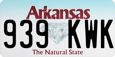 AR license plate 939KWK