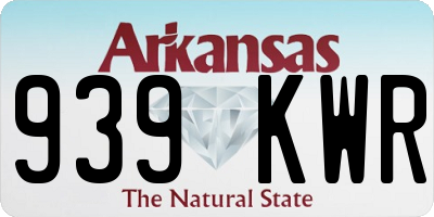AR license plate 939KWR