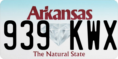 AR license plate 939KWX