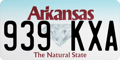 AR license plate 939KXA