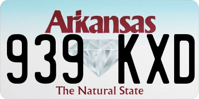 AR license plate 939KXD