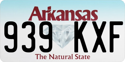 AR license plate 939KXF