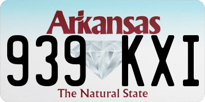 AR license plate 939KXI