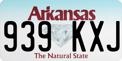 AR license plate 939KXJ