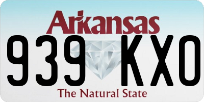AR license plate 939KXO