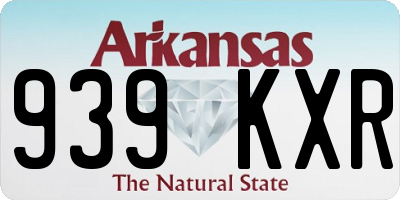 AR license plate 939KXR