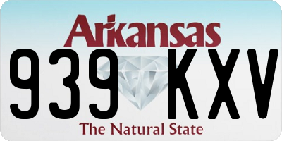 AR license plate 939KXV